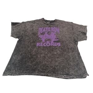 Death Row Records Black/Purple Size XL T-shirt Unisex